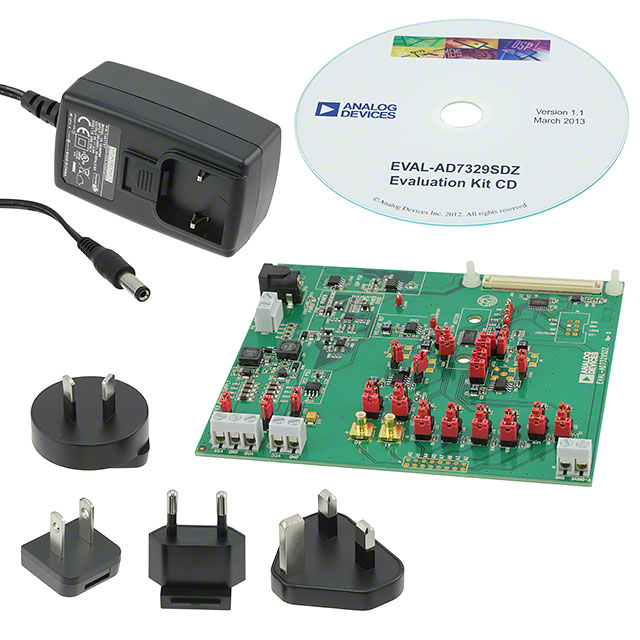 EVAL-AD7329SDZ Analog Devices Inc.  Cartes d'évaluation - Convertisseurs analogique-numérique (CAN)